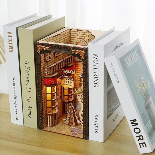 Diagon Alley DIY Book Nook Kit Miniature Dollhouse