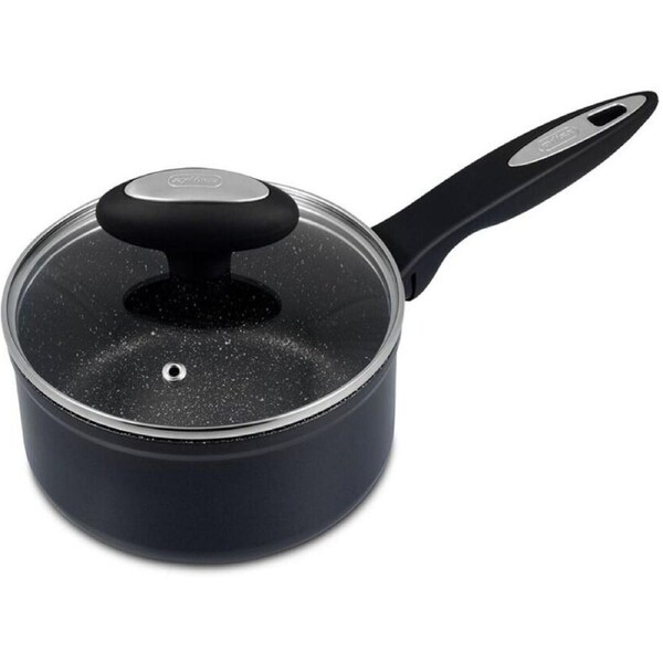 Zyliss Ultimate Forged 20cm/3L Non-Stick Saucepan w/ Lid Cover - Black