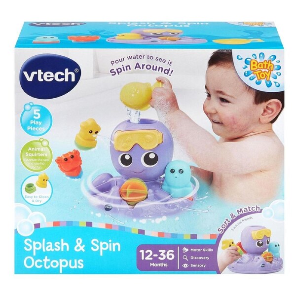 VTech Splash and Spin Octopus Bath Toy