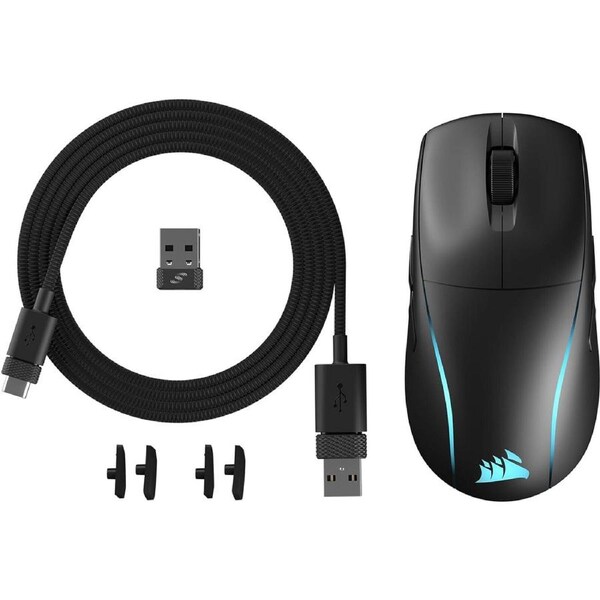 Corsair M75 Wireless Bluetooth Ultra Lightweight RGB Gaming Mouse Ambidextrous Black CH-931D010-AP