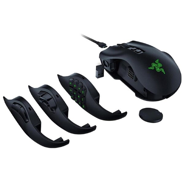 Razer Naga V2 Pro Wireless MMO HyperSpeed Gaming Mouse with HyperScroll Wheel Black RZ01-04400100-R3A1