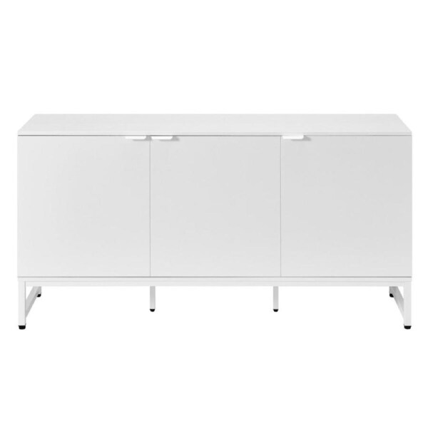 Maestro Furniture Vina 3-Door Office Credenza Storage Cabinet White