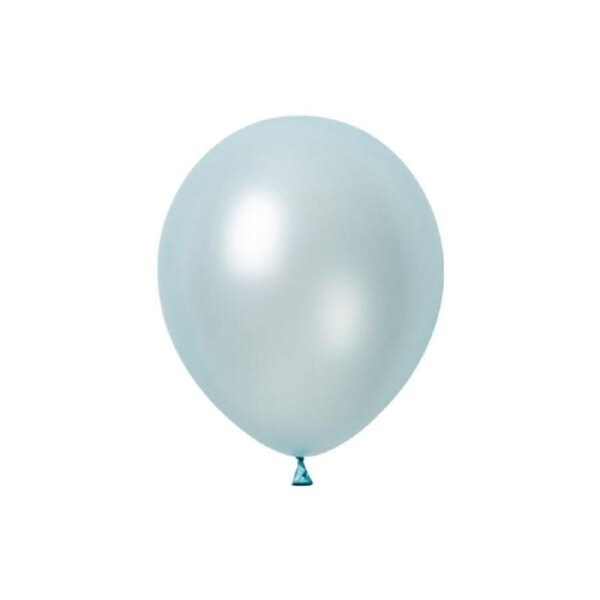 Balloon Metallic Baby Blue 30cm 25pk