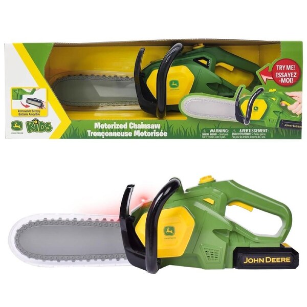 John Deere Kids Motorised Chainsaw