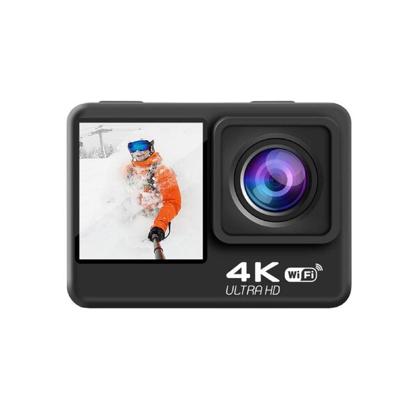 4K Dual Screen Action Camera – 16MP CMOS Sensor 170° Wide Angle Waterproof WiFi