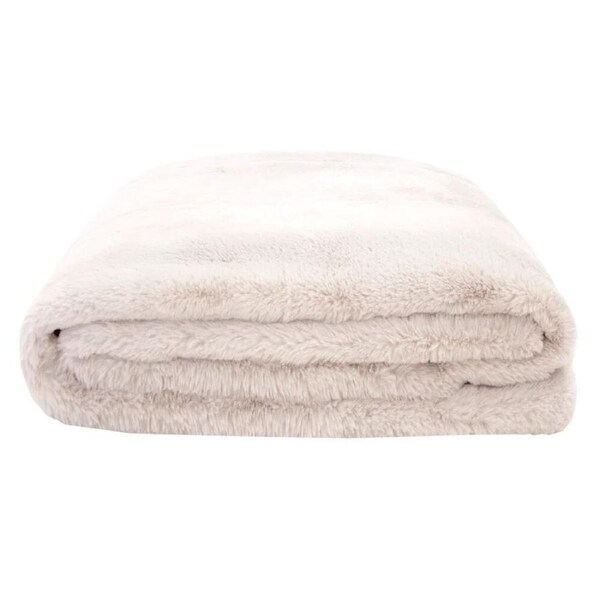 Bambury Frida Faux Fur Throw 150 x 200cm Snow