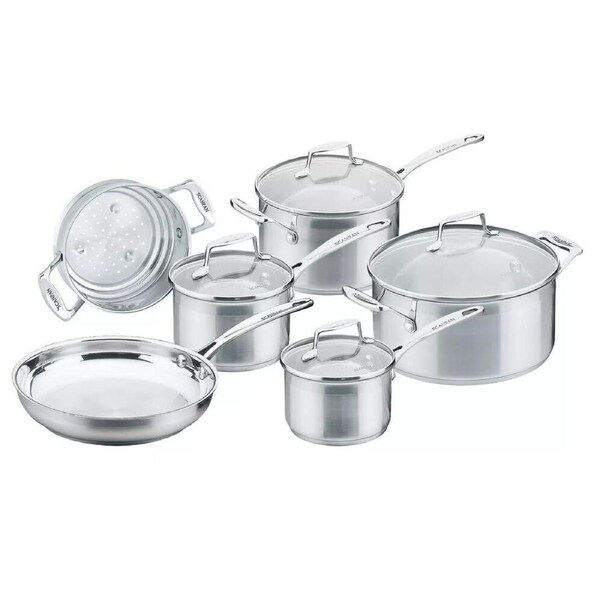 Scanpan Impact 6 Piece Cookware Set - Stainless Steel 6pc