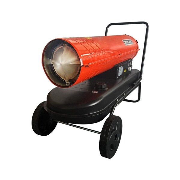 Industrial Space Heater 68kW Diesel Kerosene Air Forced Blow Fan Warm for Workshop Warehouse Shed Garage Greenhouse Office Fast Heating Shop Portable