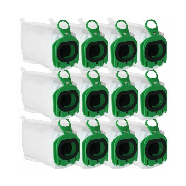 12 Pcs Replacement Bags Vacuum Bags for Kobold VB100 VB 100 FP100