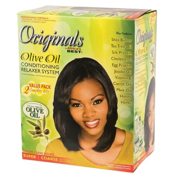 Africa Best Originals Olive oil Relaxer 2 Complete Kits Super
