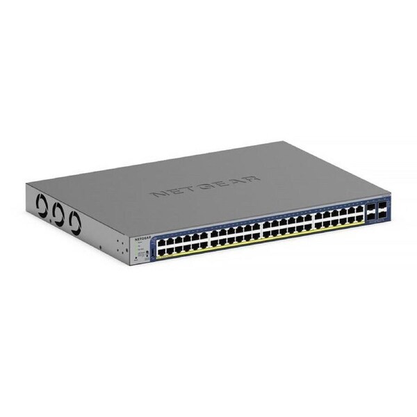 NETGEAR 48-Port Gigabit PoE+ Ethernet Smart Switch with 4 SFP+ GS752TXP-300AUS