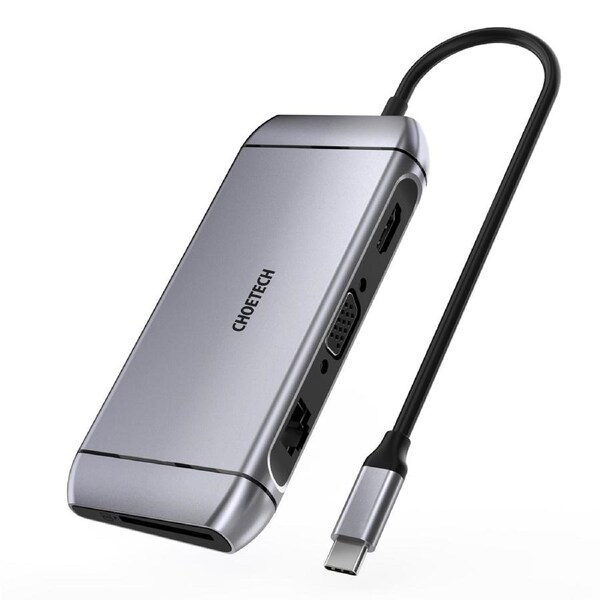 Choetech HUB-M15 USB-C 9 in 1 Multifunction Adapter