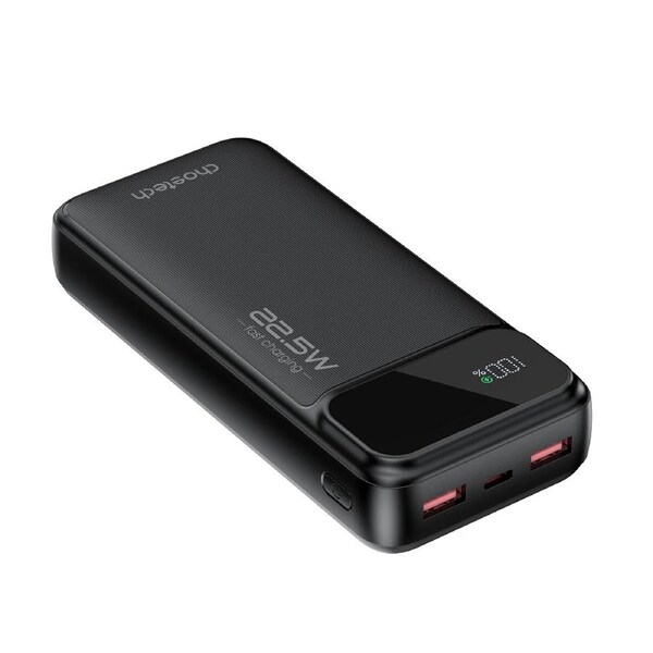 CHOETECH B729 20000mAh Power Bank PD22.5W with Digital Display Black