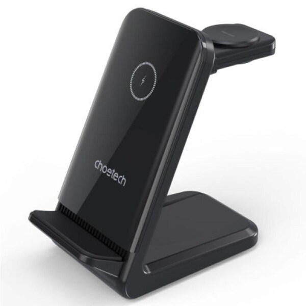 Choetech T608-F-BK 15W 4-in-1 Wireless Charger stand for Iwatch and Samsung watch