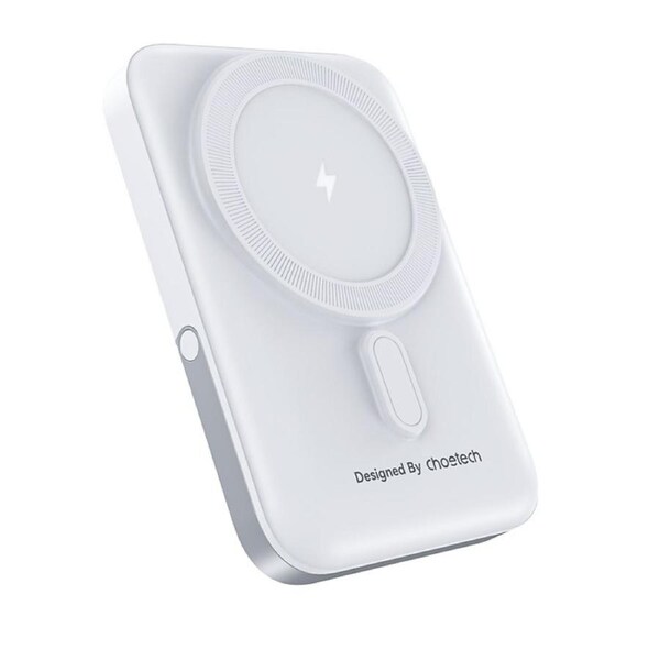 Choetech B743WH 10000mAh 20W MagLeap Wireless Power Bank White with Phone Holder