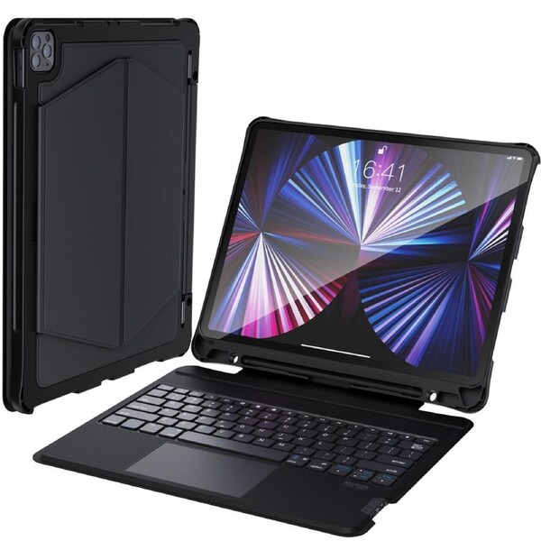 Choetech BH-017-BK Bluetooth Keyboard Case with Touchpad and backlight for iPad Pro 10.9" Black