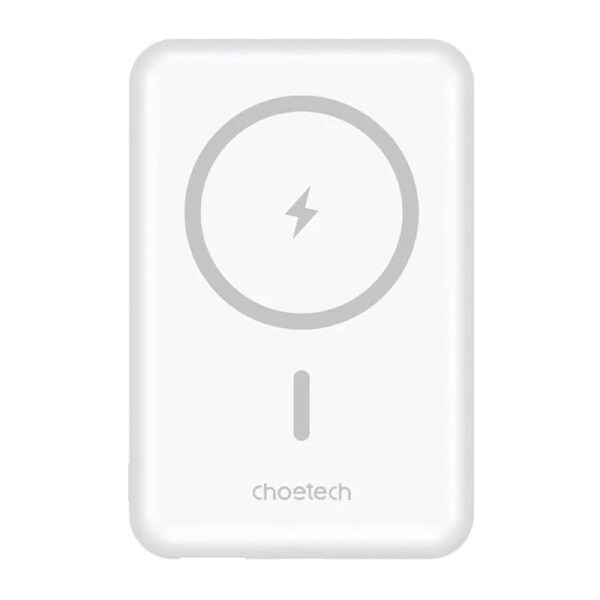 Choetech B662-WT USB-A + USB-C + Wireless Magnetic Power bank 5000mAh (White )