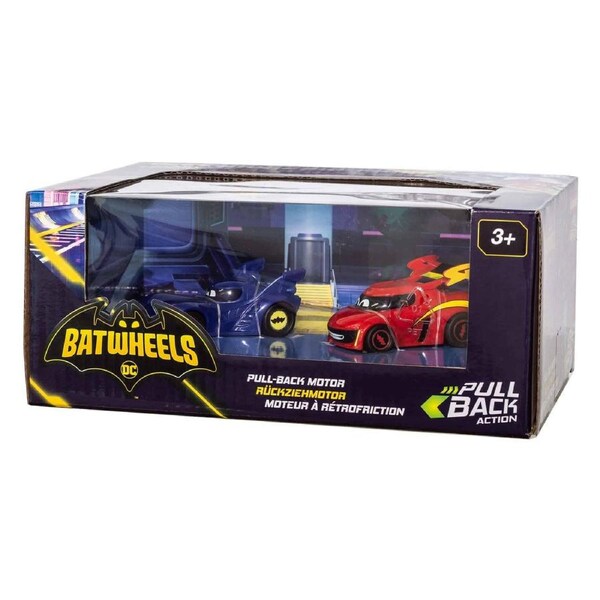 Carrera - Batwheels Bam vs. Red Twin Pack - Pullback Action Cars