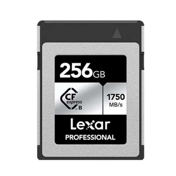 Lexar Professional CFexpress Type B card Silver Series 256GB Up to 1750MB/s read, up to 1300MB/s write,minimum sustained write speed 480MB/s1