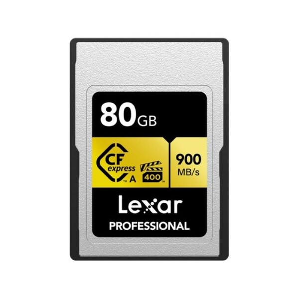 Lexar Professional CFexpress Type A card Gold series-CFexpress Type A Professional Gold Series, up to 900MB/s read, 800MB/s write 80GB