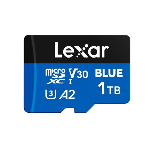 Lexar BLUE microSDXC UHS-I Card 1TB 1TB - C10, A2, UHS-I(U3), V30, up to 160MB/s read Reader or Lexar Professional Multi-Card 3-in-1 USB 3.1 Reader