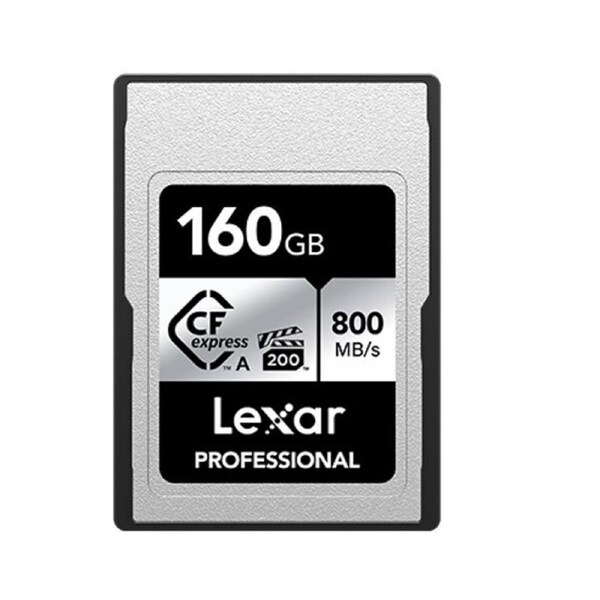 Lexar Professional CFexpress (TM)Type A card Silver series 160GB -- CFexpress Type A Professional Silver Series, up to 800MB/s read, 700MB/s write