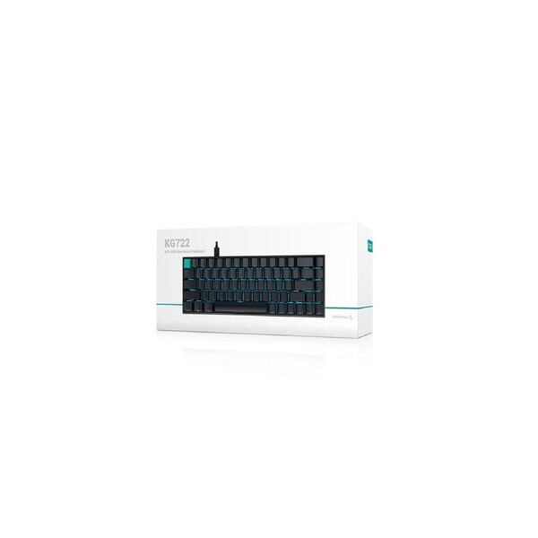 Deepcool KG722 65% Mechanical Keyboard, Ultra Portable, Red Switches, Per Key