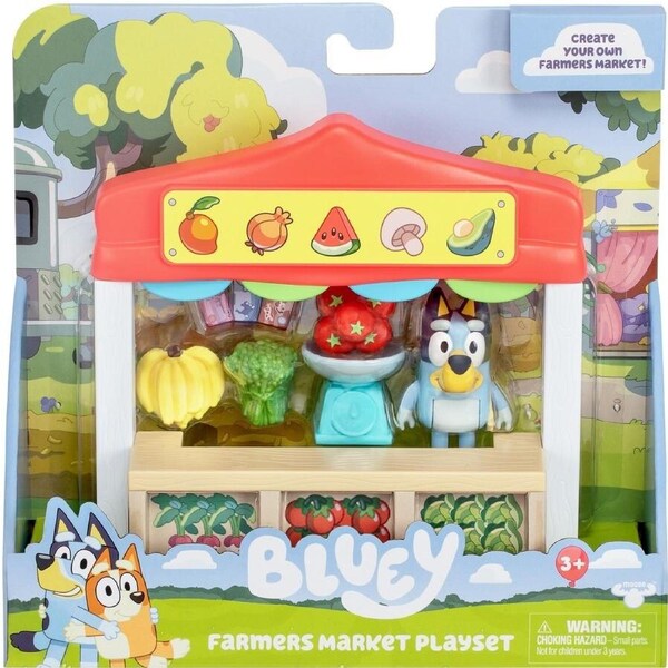 Bluey Farmers Market Mini Playset