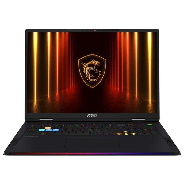 MSI Raider Series Gaming Notebook 18' UHD Intel Core Ultra 9 285HX DDR5 32GB*2 2TGen5*1 + 2TGen4*1 Windows11 Pro Nvidia RTX 5080 GDDR7 16GB