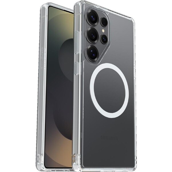 OtterBox Symmetry Clear Magnets Samsung Galaxy S25 Ultra 5G (6.9') Case Clear - (77-97520), DROP+ 3X Military Standard, Raised Edges, 7 Years Warranty