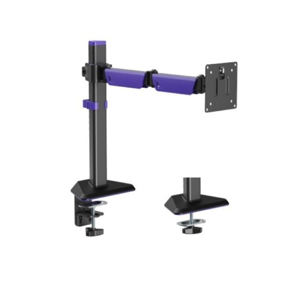 Brateck LDT89-C012 Amethyst Articulating Gaming Monitor Arm Matte Black, Fit Screen Size: 17'-40' Up to 12 KG, VESA 75x75,100x100