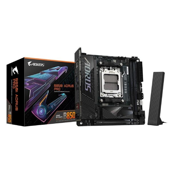 Gigabyte B850I AORUS PRO 1.0, AMD AM5, 2 x DDR5 up to 128 GB, 1 x HDMI, 1x PCI