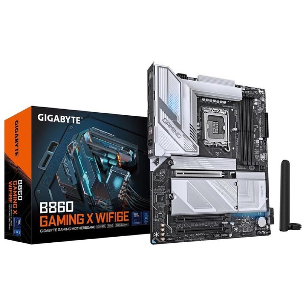 Gigabyte M/B B860 GAMING X WIFI6E, Intel B860, 4 x DDR5 up to 256 GB, 1x HDMI, 3 x PCI Express x16, 3 x M.2, 4 x SATA, 5 x USB 3.2