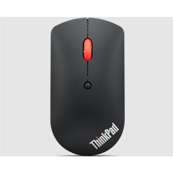 LENOVO ThinkPad Bluetooth Silent Mouse - Dual-Host Bluetooth 5.0 to Switch Between 2 Devices,DPI Adjustment: 2400, 1600, 800, 1YR Battery Life