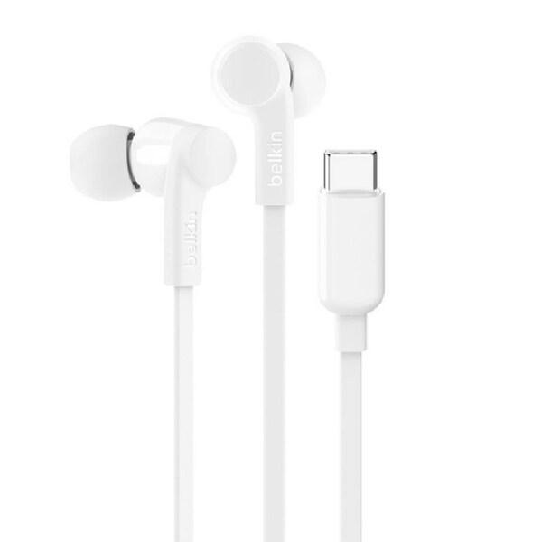 Belkin SoundForm Headphones With USB-C Connector (USB-C Headphones) - White