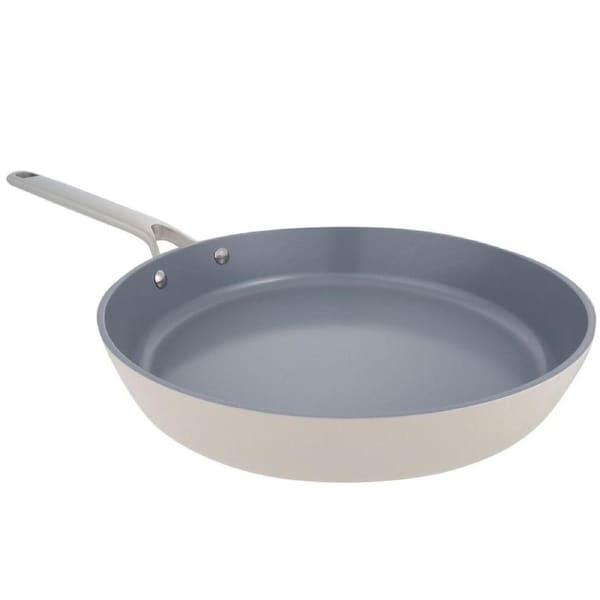 Pyrolyx NEXGEN Ceramic Fry Pan 30cm Ivory - Recycled Aluminium, Non-Toxic Swiss Coating