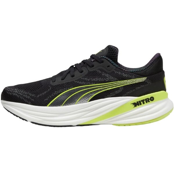 Mens Puma Magnify NITRO 2 Psychedelic Rush PUMA Black-Lime Pow - Size 12