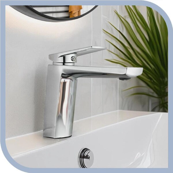 Simpuls Bathroom Basin Mixer Tap Brass Bath Tub Vanity Spout Faucet Chrome