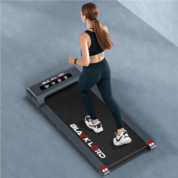 40cm Belt BLACK LORD Treadmill Electric Walking Pad Under Desk Home Gym Grey