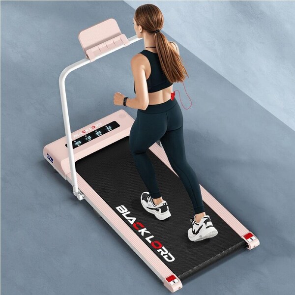 40cm Belt BLACK LORD Treadmill Electric Walking Pad Under Desk Foldable Pink