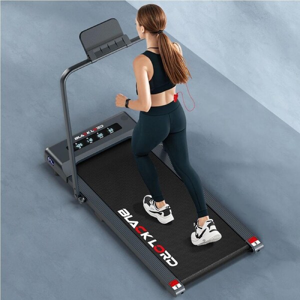 40cm Belt BLACK LORD Treadmill Electric Walking Pad Under Desk Foldable Grey