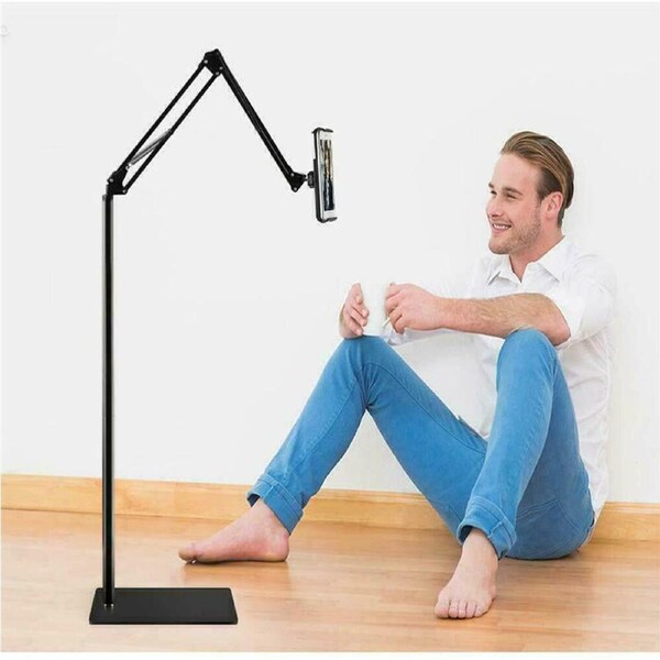 FIN 360° Tablet Floor Stand Adjustable 5-12.9 Inch Overhead Phone Desktop Holder