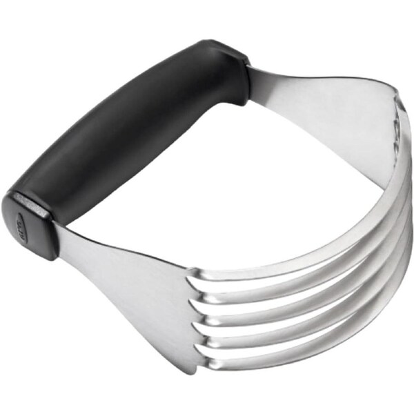 OXO Good Grips Dough Blender & Cutter - Stainless Steel Blades, Non-Slip Handle, Dishwasher Safe