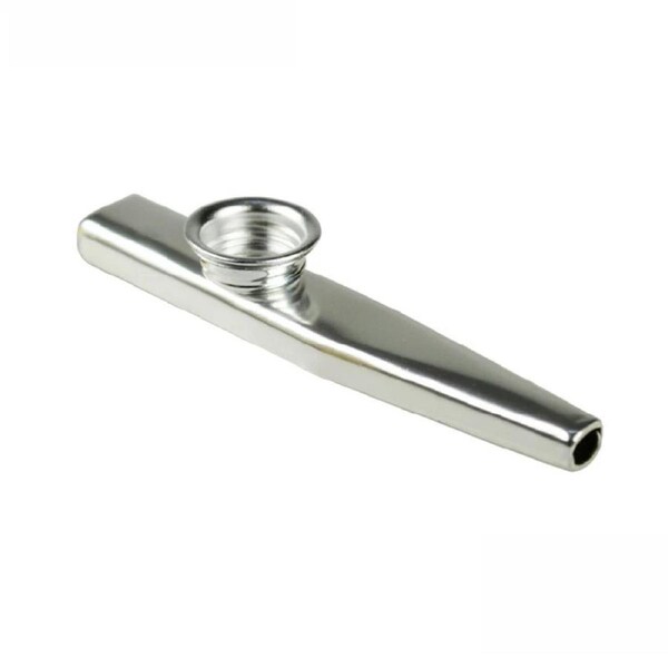 Diaphragm Mouth Flute Harmonica Party Kazoo Ukulele Guitar Partner Flute Silver