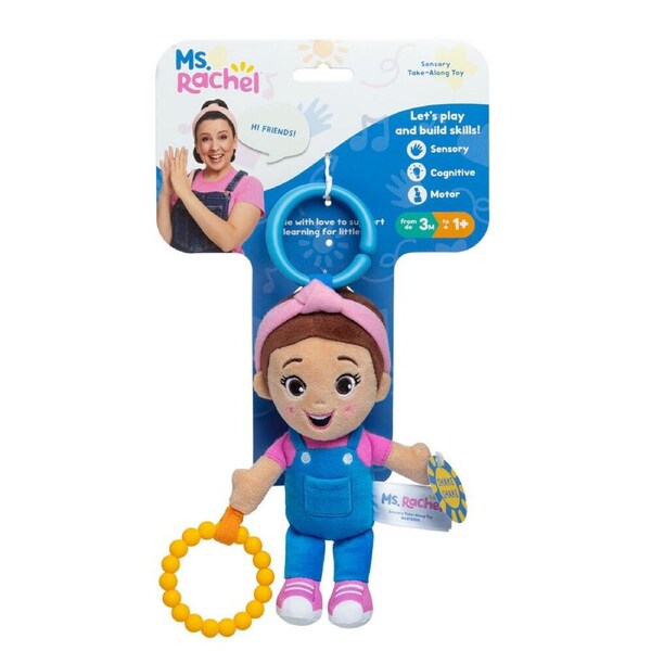 Ms Rachel Sensory Take-Along Comforter Toy Multicolor Safe for Kids 0-1y+