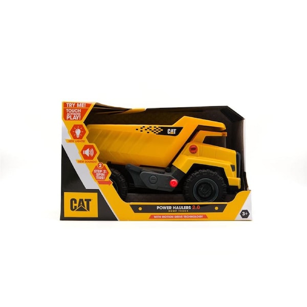 CAT Power Haulers 2.0 12" Dump Truck with Lights Sounds Kids/Children 3y+