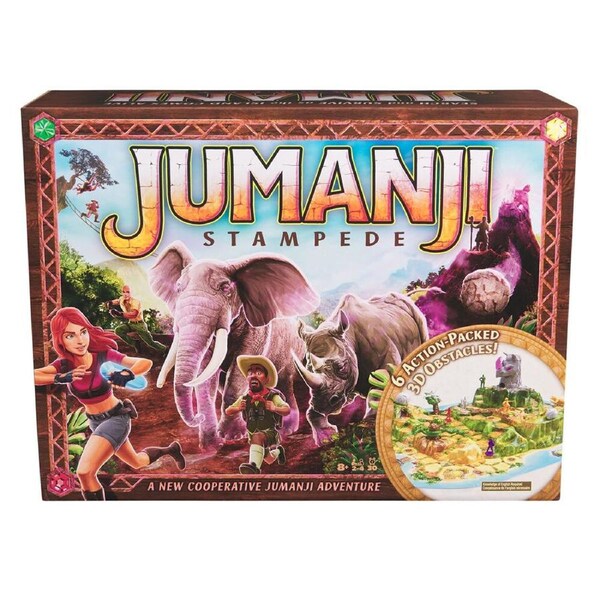 Spin Master Jumanji Stampede 3D Adventure Board Game for 2-4 Players 8y+