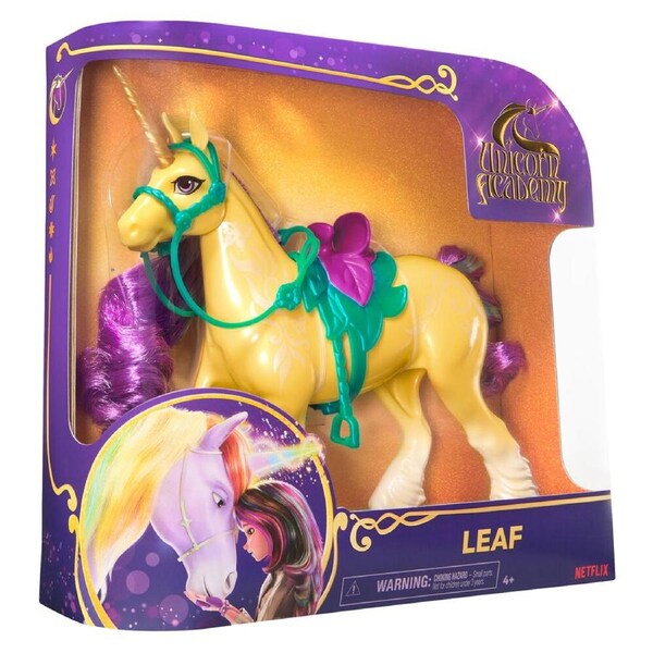 Unicorn Academy Ava's Unicorn Leaf Glittery Horn with Saddle & Bridle 4y+