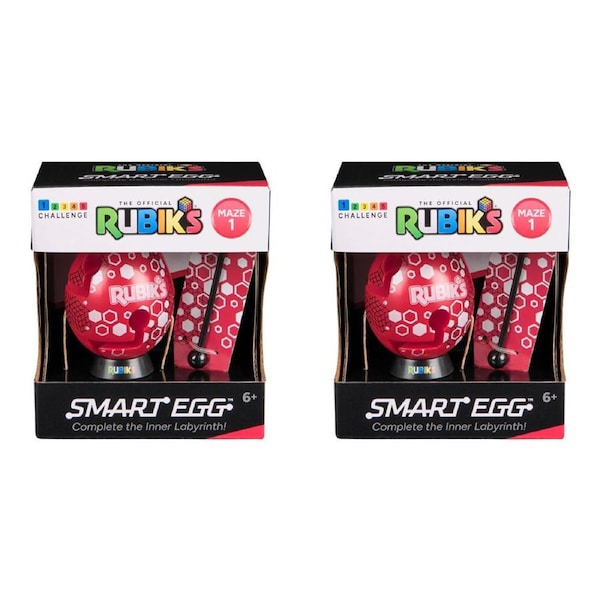 2PK Rubiks Smart Eggs Decorative Brain Teaser Logic Games/Puzzles 8y+ Assorted
