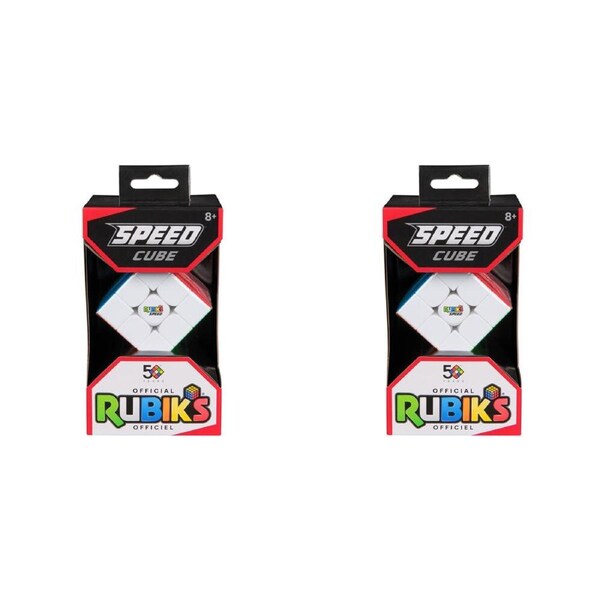 2PK Rubiks 3x3 Speed Cube Enhanced Design Smooth Fast Puzzles Kids/Children 8y+